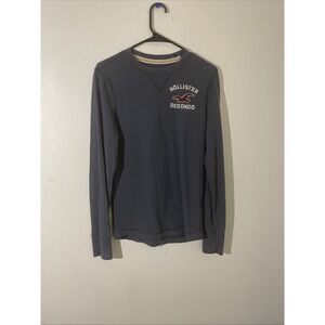 Hollister‎ Redondo Men's Size M Pullover Long Sleeve Crew Neck Sweatshirt Navy